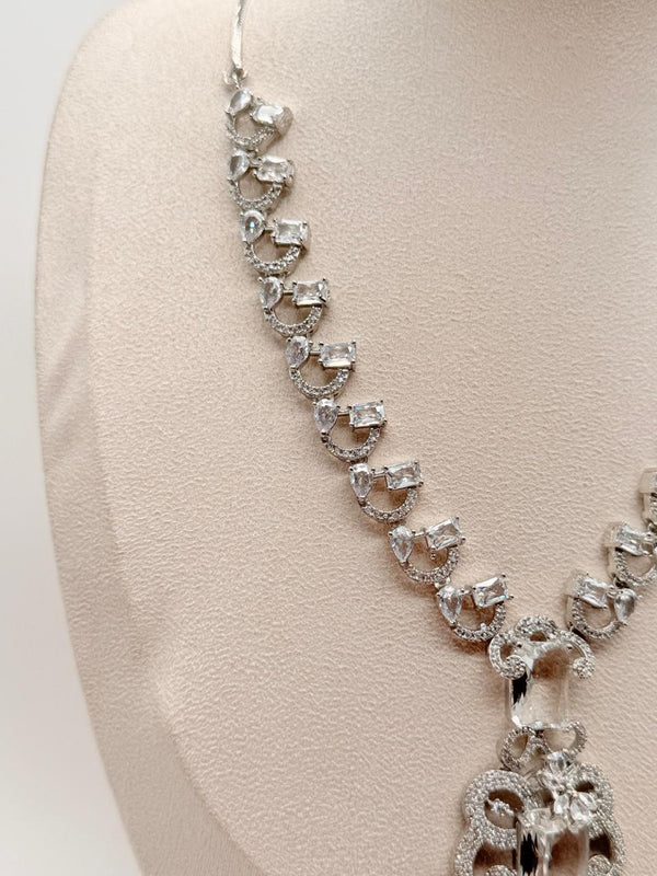 Sovereign Spark AD Necklace Set – Crystal White Edition