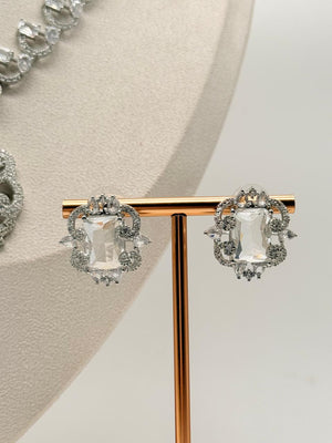 Sovereign Spark AD Necklace Set – Crystal White Edition