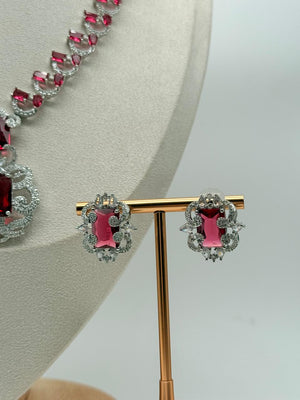 Sovereign Spark AD Necklace Set – Ruby Radiance Edition