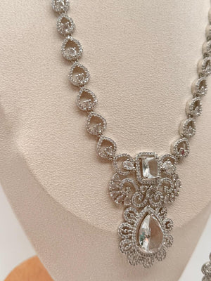 Florencia AD Necklace Set – Clear