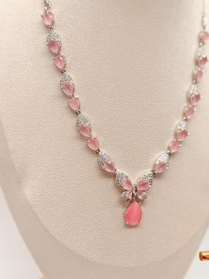 Blush Wing AD Necklace Set