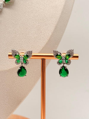 Emerald Wing AD Necklace Set