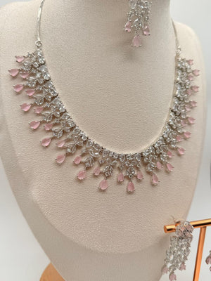 Rosé Crystalfall – Emerald AD Necklace Set