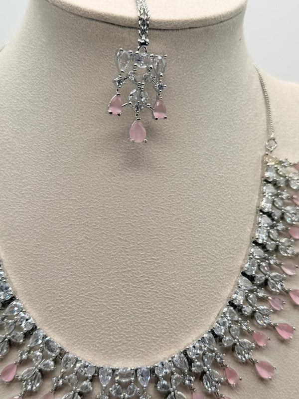Rosé Crystalfall – Emerald AD Necklace Set