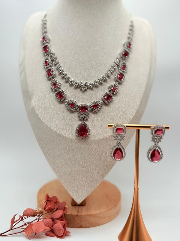 Ruby Empress AD Necklace Set