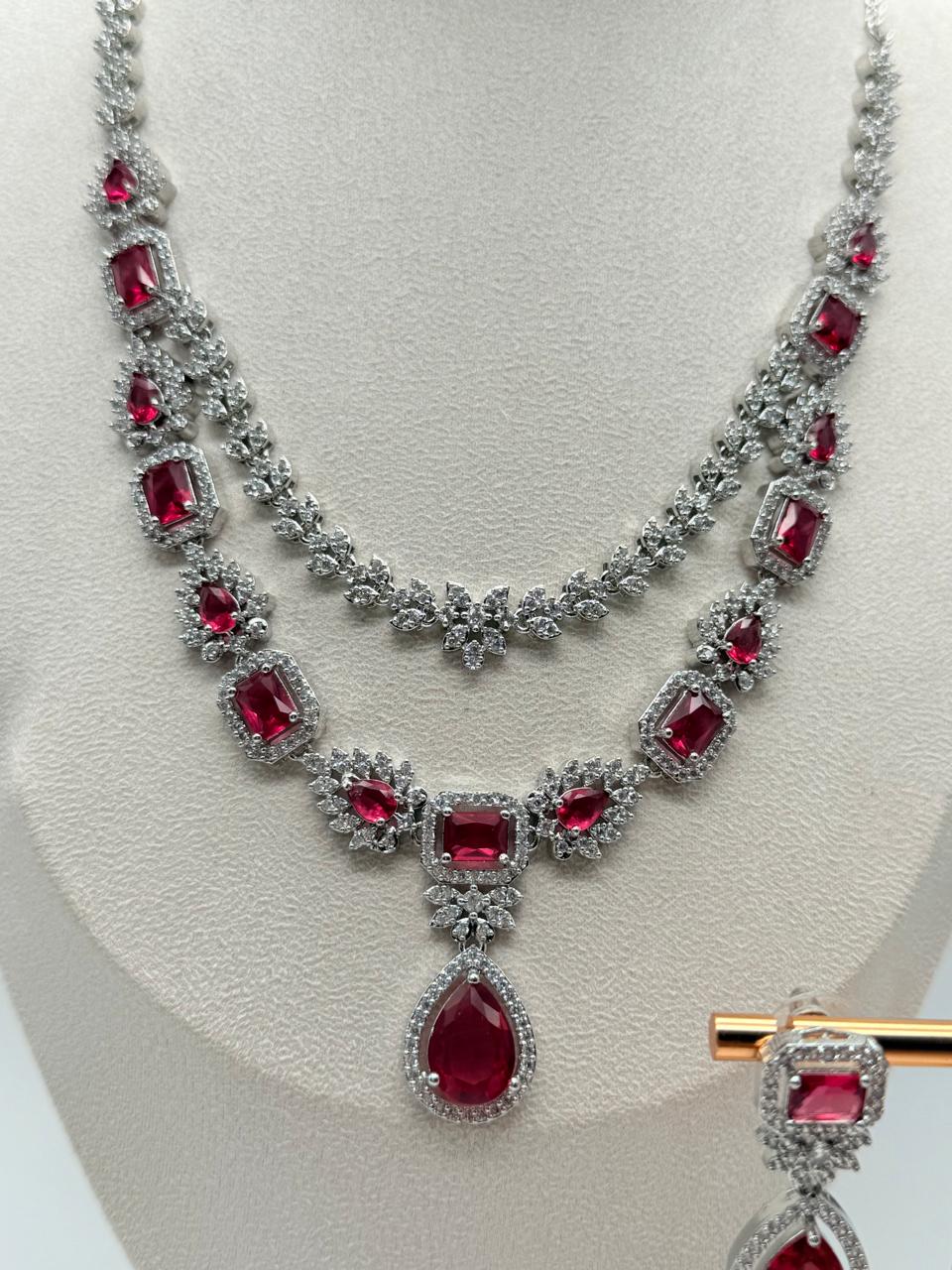 Ruby Empress AD Necklace Set