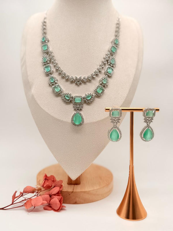 Aqua Empress AD Necklace Set