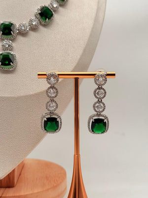 Lustra Emerald AD Necklace Set