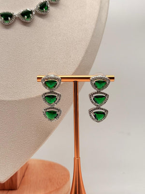 Emerald Dewdrop AD Necklace Set