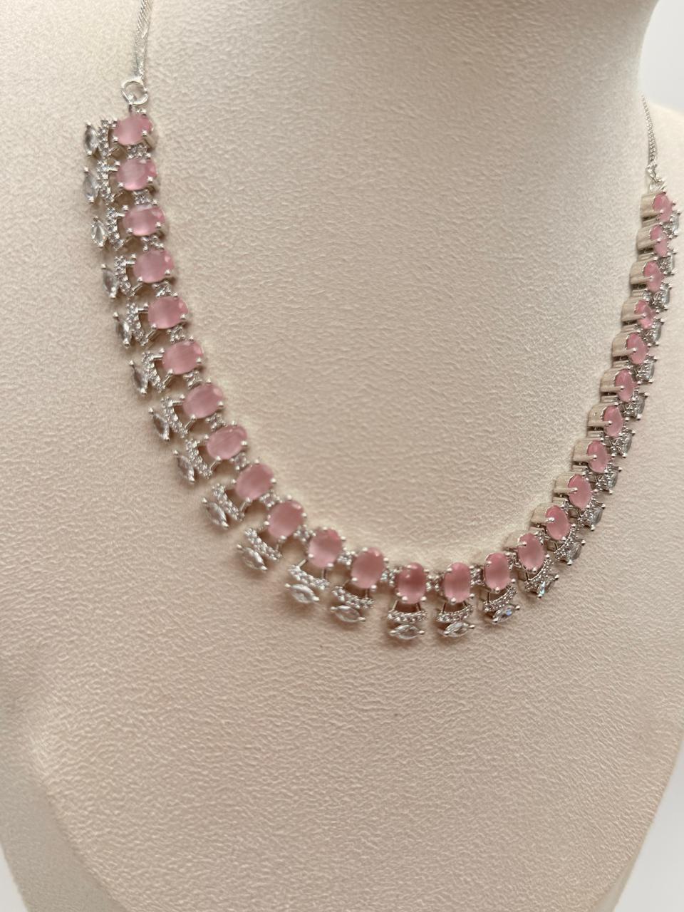 Blush Lumière AD Necklace Set