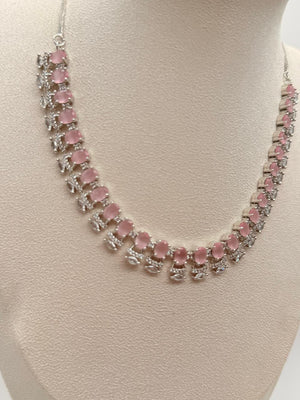 Blush Lumière AD Necklace Set