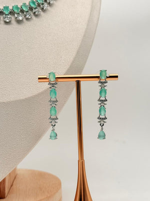 Mint Lumière AD Necklace Set