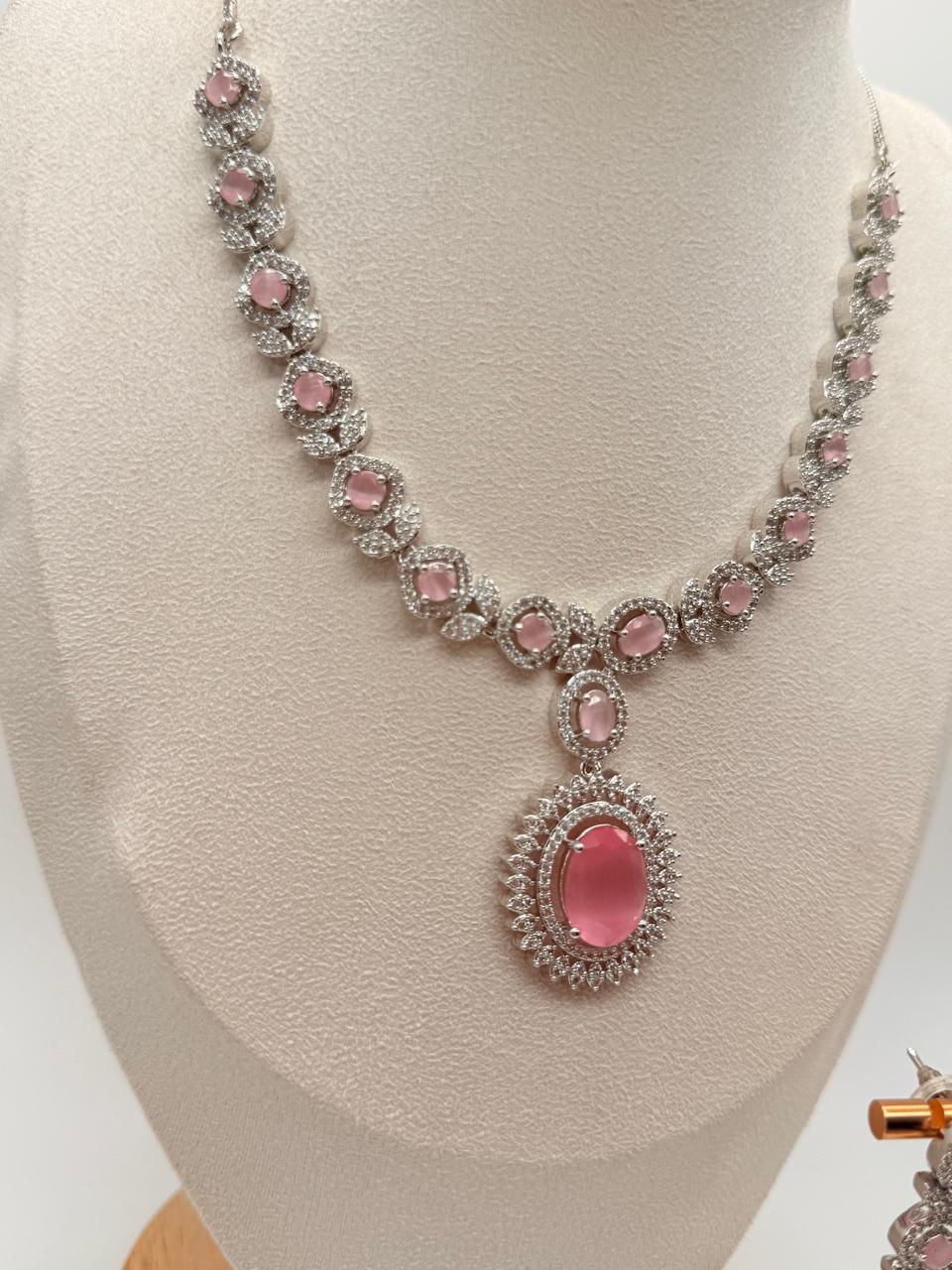 Pink Celestia – AD Necklace Set