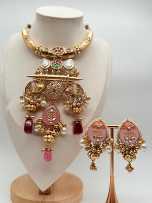 Pearl & Petals Royal Hasli Set - Blush Pink