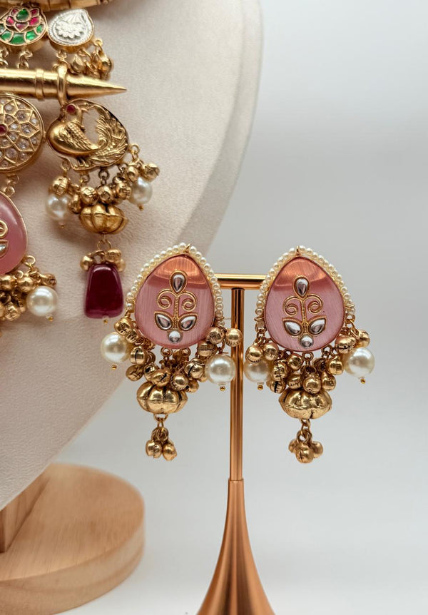 Pearl & Petals Royal Hasli Set - Blush Pink