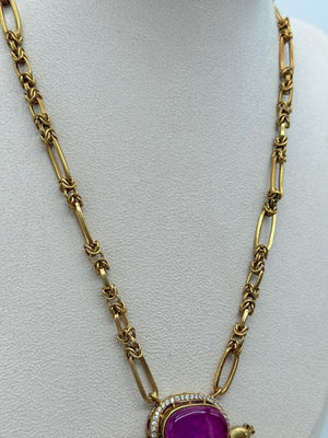 Petals & Peacock Pendant Set