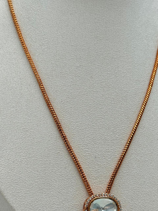 Red Aurora Gem Pendant Set