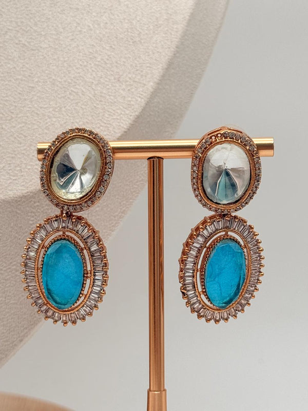 Turquoise Aurora Gem Pendant Set