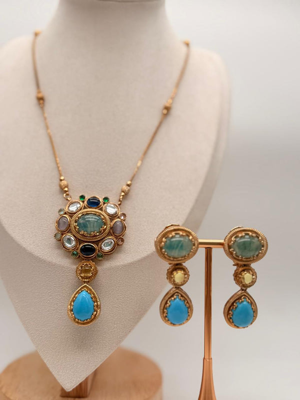 Majestic Multigem Oceancrest Set - Turquoise Drop Variant