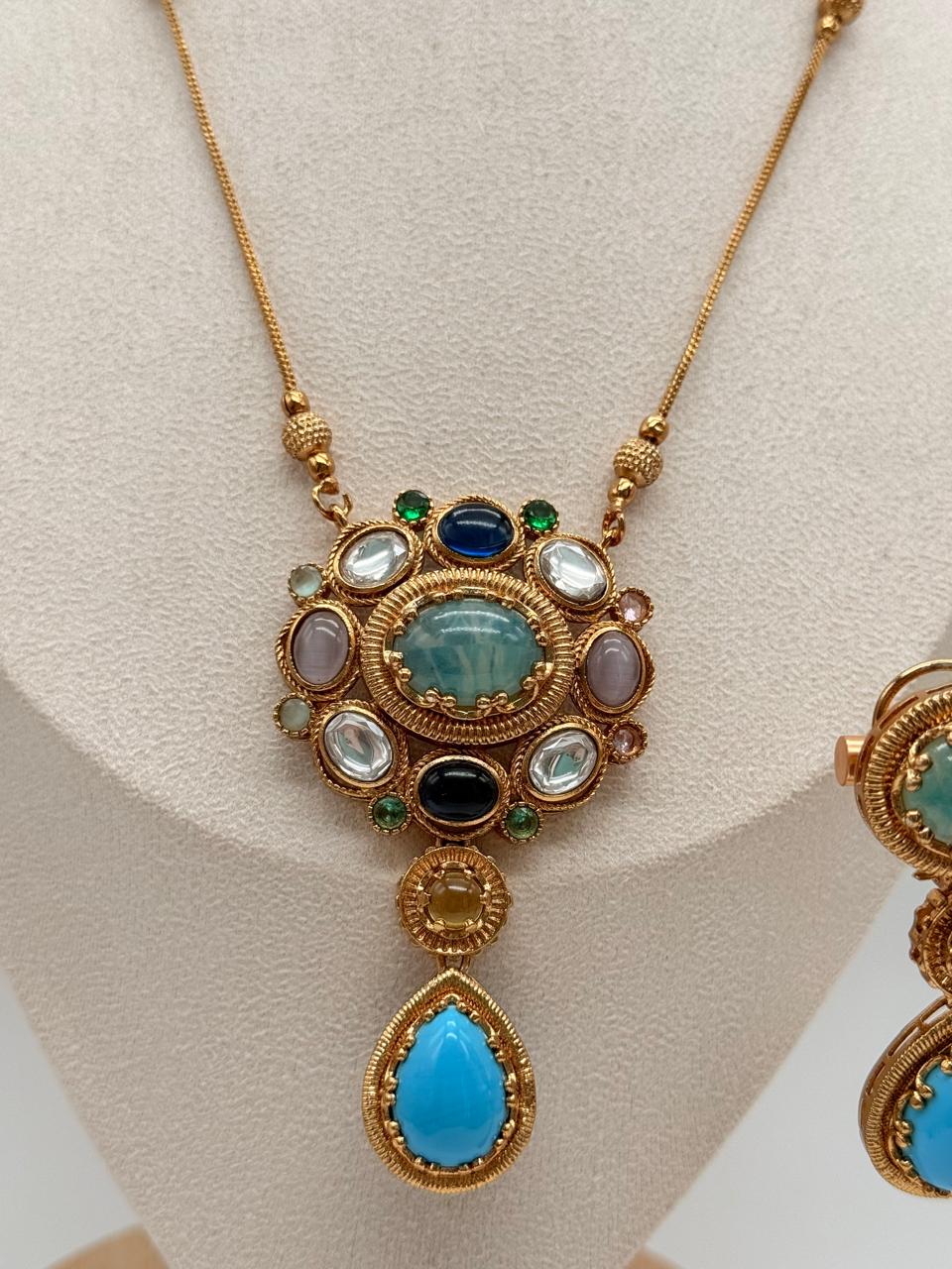 Majestic Multigem Oceancrest Set - Turquoise Drop Variant