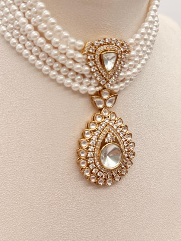 Pearl Droplet Royale Choker Set