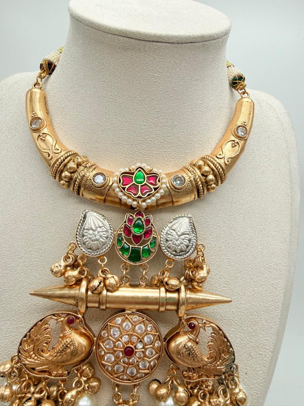 Pearl & Petals Royal Hasli Set – Maroon