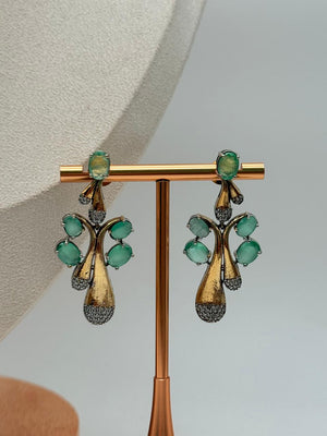 Mint Wave Elegance Necklace Set - Mint Variant