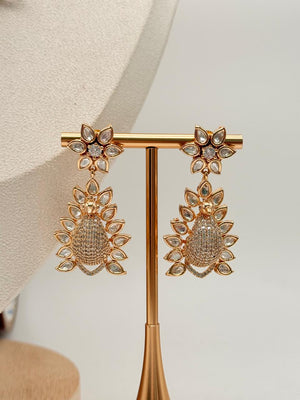 Mayur Mohini Hasli Set With Jadau Kundan