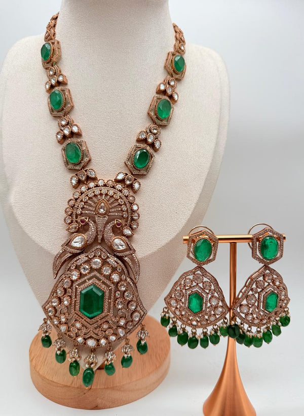 Rajwada Emerald Shringar Set
