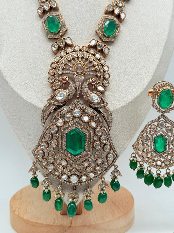 Rajwada Emerald Shringar Set