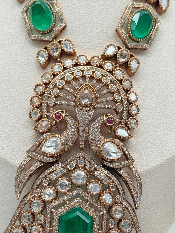 Rajwada Emerald Shringar Set