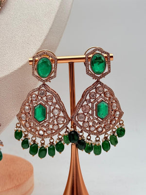 Rajwada Emerald Shringar Set