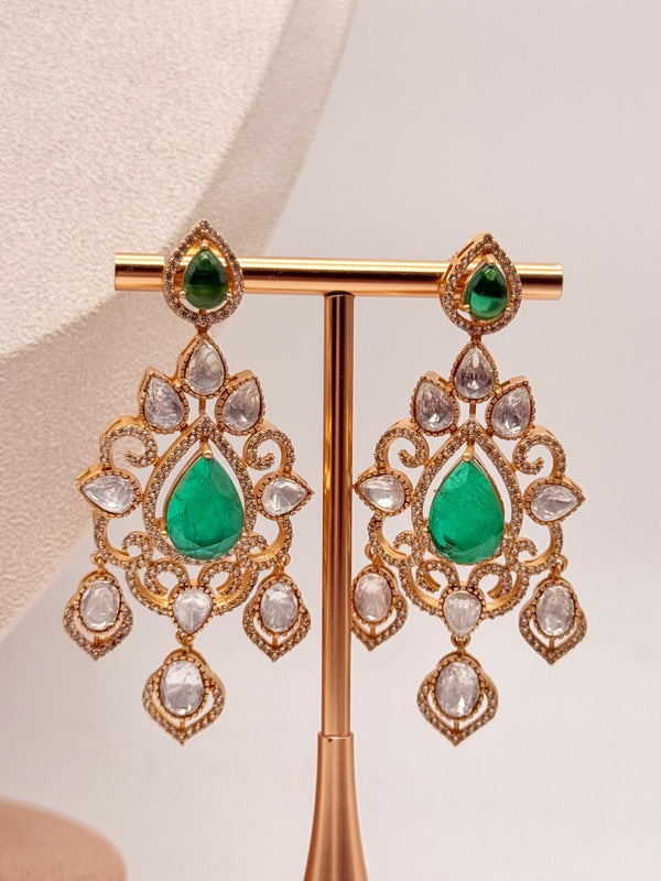 Emerald Empress Polki Necklace Set