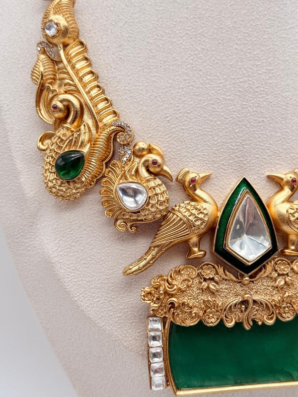 Crown of Emeralds Necklace Set