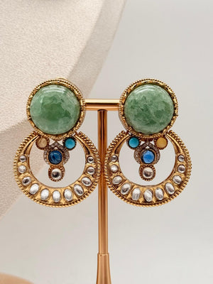 Pastel Crown Medallion Necklace Set