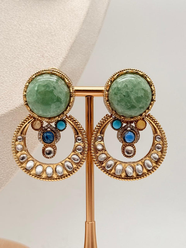 Pastel Crown Medallion Necklace Set