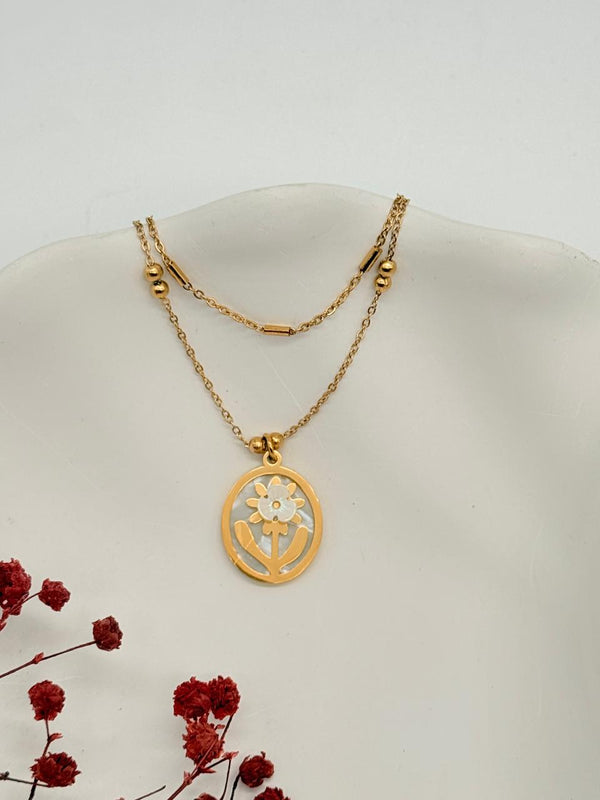 Petalcore - Double-Layered Anti Tarnish Necklace