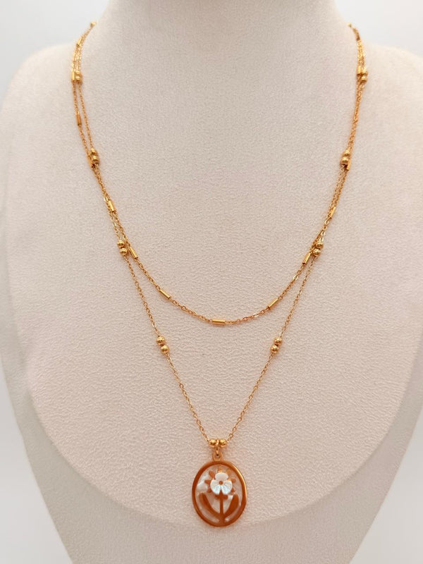 Petalcore - Double-Layered Anti Tarnish Necklace