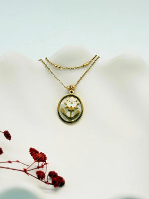 Petalcore - Double-Layered Anti Tarnish Necklace