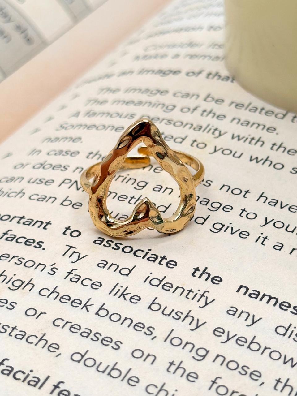 Heartcore –  Anti Tarnish Adjustable Ring