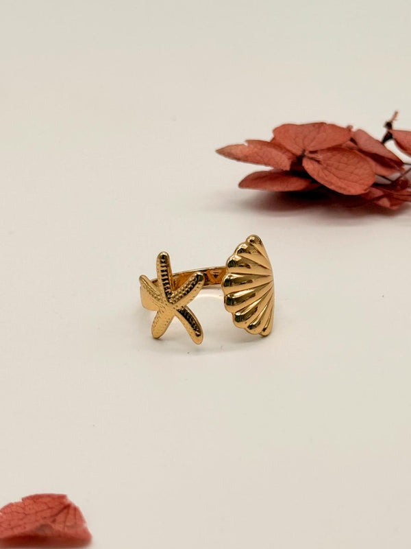 Shell Yeah –  Anti Tarnish Adjustable Ring
