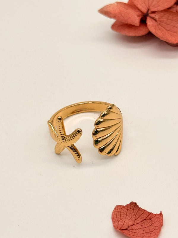 Shell Yeah –  Anti Tarnish Adjustable Ring