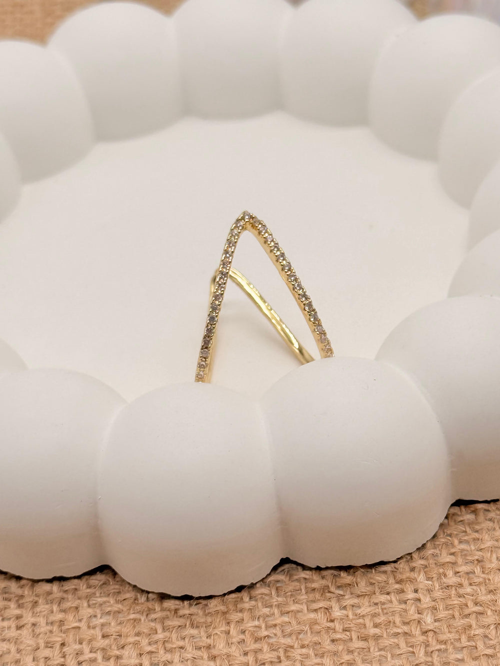 Shine Code –  Anti Tarnish Adjustable Ring