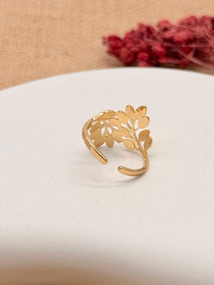Flourish Frame –  Anti Tarnish Adjustable Ring