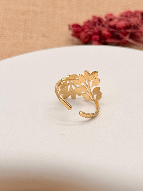 Flourish Frame –  Anti Tarnish Adjustable Ring