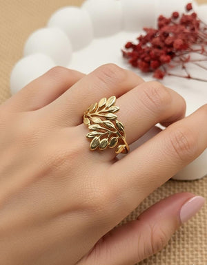 Flourish Frame –  Anti Tarnish Adjustable Ring