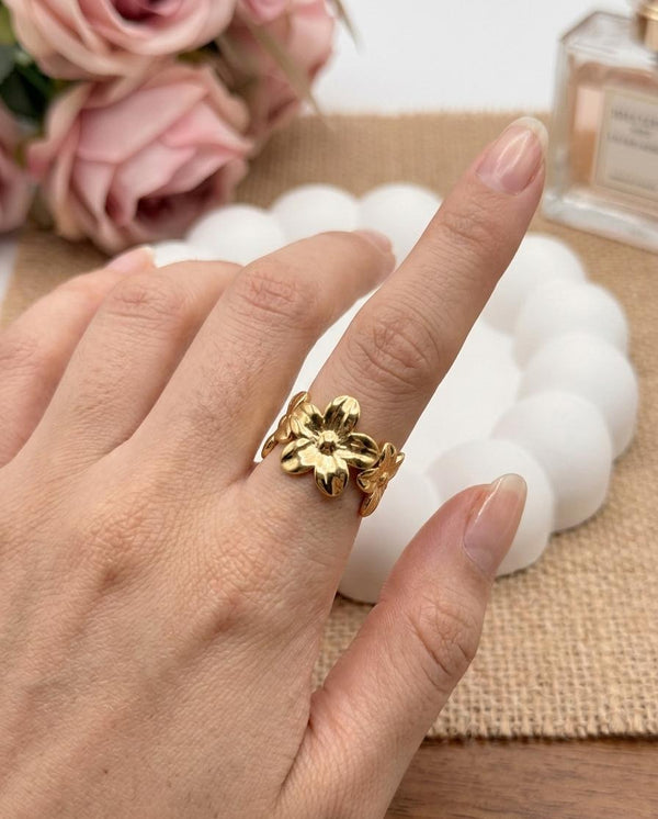 Bloom With Me –  Anti Tarnish Adjustable Ring