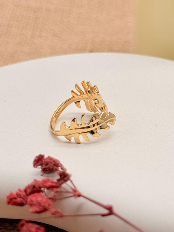 Botanic Boss–  Anti Tarnish Adjustable Ring