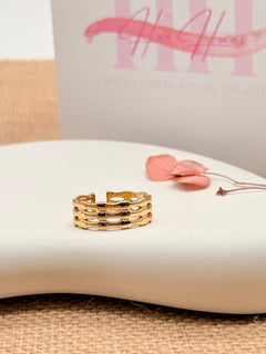 Bold Boundaries –  Anti Tarnish Adjustable Ring