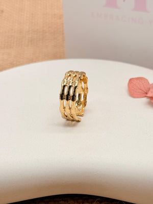 Bold Boundaries –  Anti Tarnish Adjustable Ring